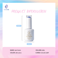 ORCHID FOX 2026 Nouvelle Collection Tendance : Kit de Nail Art 200 Couleurs, Vernis Gel Solide Multicolore, Gel UV Non Toxique OEM