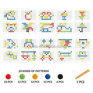 لوح رسم مغناطيسي تعليمي للأطفال مقاس 10 بوصات مع خرز وقلم، مصنوع من البلاستيك - Product Image 4