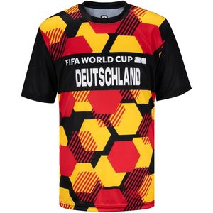 Deutschland Youth <b>Soccer</b> Jersey Hex Pattern Sublimated Moisture Wicking Crew Neck Boys 8-20 - Product Image 1