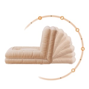 Sofá Cama Ajustable de Doble Uso para Descansar y Dormir, Estilo Moderno Minimalista, Felpa, para Dormitorio - Product Image 5