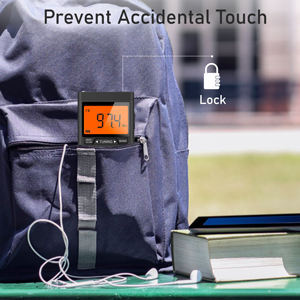 Mini Pocket High Sensitivity AM FM Dual Band Radio Backlight Digital LCD Display Earphone Stereo Rechargeable Memory Broadcast R - Product Image 6