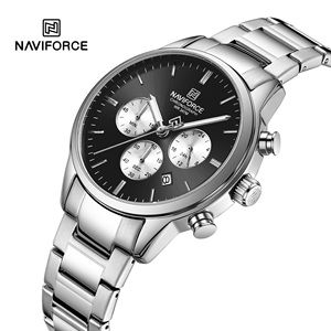 Reloj NAVIFORCE 8076, Personalizable, Esfera Redonda de <span class=keywords><strong>42</strong></span> mm, Correa de Acero Inoxidable, Reloj Cronógrafo para Hombre, Fabricantes de Marca Privada - Product Image 2