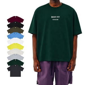T-shirt en coton pour homme personnalisé, poids lourd, 400 grammes, coupe ample, t-shirts pour homme, impression de logo, t-shirts surdimensionnés pour homme, impression numérique - Product Image 1