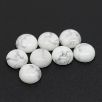 Fournisseur d'usine de pierres précieuses Cabochon blanc Howlite Turquoise pour pendentif bijoux