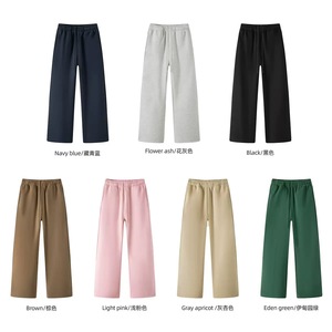 Fashionable and Versatile 350g Fleece Unisex American Style Casual Pants Drawstring-Waist Loose-Fit Ins Wide-Leg <b>Joggers</b> for Men - Product Image 2