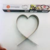 Heart <b>Cookie</b> Cutter Metal JS-189 Oven Safe Dishwasher Safe Baking <b>Tool</b> - Product Image 1