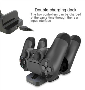 Cho Playstation 4 P4 Joystick Gamepad Kép Sạc Dock <span class=keywords><strong>PS4</strong></span> Điều Khiển <span class=keywords><strong>Charger</strong></span> Đứng Với Led Chỉ Số Dobe TP4-002 - Product Image 2