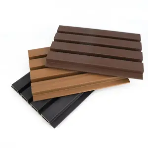 Co-extruded Exterior Outdoor Wall Wpc Fluted Cladding Panel wall board