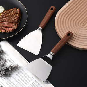 Spatola da Cucina Teppanyaki in Acciaio Inossidabile con Manico in Legno Sabri, Utensile Domestico Direttamente dalla Fabbrica - Product Image 2