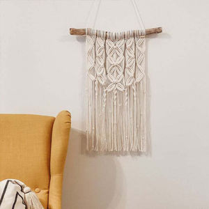 Ornement Boho naturel en macramé, <span class=keywords><strong>tapisserie</strong></span> murale colorée, faite à la main, pour décoration <span class=keywords><strong>de</strong></span> maison - Product Image 4