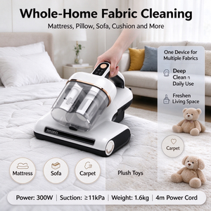 Aspirateur anti-acariens filaire personnalisable, double désinfection, bac à poussière transparent, idéal pour les maisons locatives et l'entretien des textiles - Product Image 3