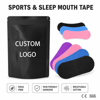 Bande adhésive buccale personnalisée avec logo OEM, en coton respirant, anti-ronflement, bandes buccales pour le sport, bande respiratoire nasale, sans médicament, respectueuse de la peau