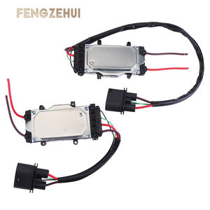 1 paire de modules de commande de ventilateur de refroidissement du moteur de voiture, unité de résistance du radiateur de liquide de refroidissement, assemblage avant gauche et droit 4F0910501 pour Audi A6 - Product Image 1
