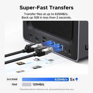 UGREEN DXP4800 4 Bay Desktop NAS Intel N100 Quad Core 4K 16GB DDR5 RAM 136TB 2 Slot M.2 (Tanpa Disk) Penyimpanan Terhubung USB Stok - Product Image 4