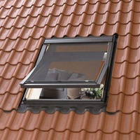 Fenêtre de toit fixe en aluminium au design moderne, verre Low-e