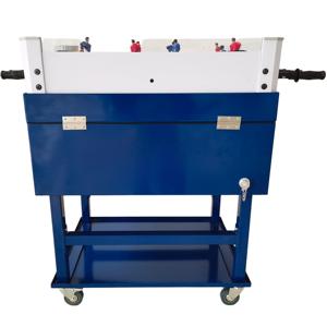 Carrito Enfriador de Hockey Rodante Personalizado de 63L, Caja de Hielo Metálica con Ruedas para Mantener Frío al Aire Libre - Product Image 1