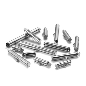 Connecteurs de bijoux DIY, perles à sertir, fermoirs rectangulaires pour la fabrication de bracelets, apprêts en fer plaqué - Product Image 5