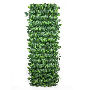 ZC уличный садовый декоративный пластиковый зеленый настенный искусственный Плющ забор для домашнего фона