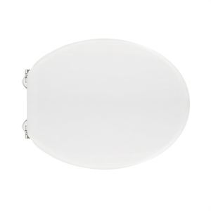 Asiento de inodoro para Eos Jolly Vase Forma 1, blanco, con bisagras pasantes - Product Image 3