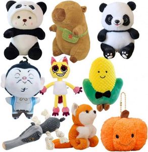 Jouets en peluche super doux et mignons de style dessin animé, animaux en peluche de haute qualité, oreillers personnalisés OEM, jouets en coton PP pour dormir, cadeau d'anniversaire - Product Image 5