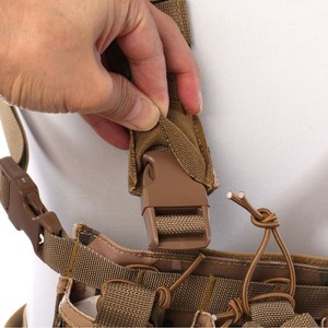 เสื้อกั๊กยุทธวิธีของเลกัมสายสะพายไหล่กระเป๋าคาดเอวกีฬากลางแจ้งผ้าอ็อกซ์ฟอร์ดสีดำทรงพอดีตัว - Product Image 4