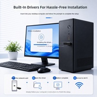 Nouvelle arrivée Carte réseau sans fil double bande 600M 600 Mbps Adaptateur WiFi USB Realtek RTL8811 pour PC portable