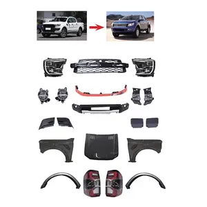 High Quality ABS Modified Upgrade Car Body Kit For Ford T7-T8 Facelift To T9 Raptor Body Kit