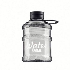 Creative Trendy Mini Bucket Cup Stylish Student <b>Plastic</b> Reusable Food Safe Water Bottle Lid Large Capacity Portable For Men - Product Image 4