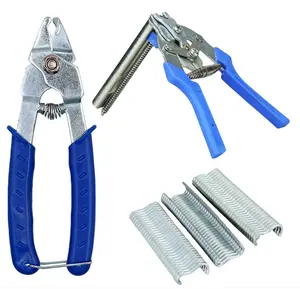 M Clips Chicken Mesh Cage plier wire fence installation tool Hog Ring Plier