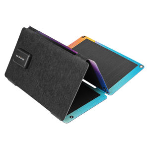 Panneau solaire monocristallin PERC pliable portable 33W avec une efficacité de 22,5 %, sac étanche et chargeur USB pour téléphone et camping - Product Image 6