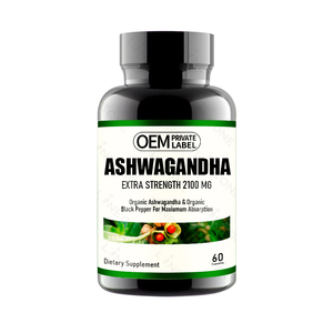 Kapsul Ekstrak Akar Ashwagandha Vitamin OEM/ODM Laris Manis, Kapsul Ashwagandha Penenang, Kapsul Ashwagandha Vegan - Product Image 1
