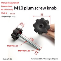 Vis de réglage M10 en plastique pour équipement de fitness, bouton de serrage pour vélo d'exercice, vis de blocage, livraison directe transfrontalière Xiamen