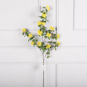 Flor de Albaricoque Artificial de Seda, 113.5cm de Altura, Simulación Realista, Decoración para Bodas y Hogar - Product Image 3
