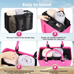 Organizador para Bolsa Bogg, Compatible con Accesorios para Bolsa Bogg de Bebé, Insertos de Malla Ligera, Bolsa Divisoria para Bolsas de Playa - Product Image 6