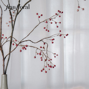 Cành cỏ ba lá nhân tạo FONG IAN, quả mọng xanh, chất liệu polyester, trang trí trung tâm bàn tiệc - Product Image 4