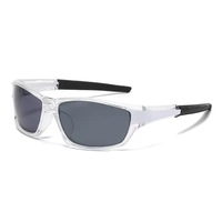 Nouvelles lunettes de soleil de sport polarisées anti-radiation, carrées, unisexes, pour le cyclisme et le VTT, protection UV400, monture intégrale
