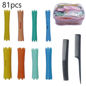 Juego de Rizadores de Plástico, Rizadores <span class=keywords><strong>Grandes</strong></span>, Kit de Ondulación en Frío para Mujer, Herramientas de Peluquería con Barra Permanente, Estilo Rizado, Esponjoso y Ondulado - Product Image 2