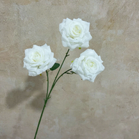 Bouquet de roses artificielles en soie faites à la main, à longue tige, fleurs artificielles réalistes pour mariage, décoration de la maison, banquet, fiançailles