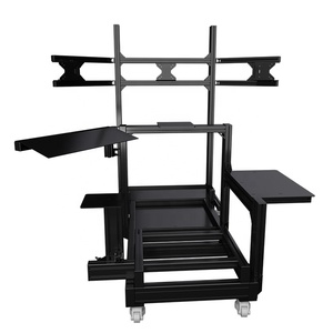 <span class=keywords><strong>Simulateur</strong></span> profil aluminium volant personnalisé Cockpit <span class=keywords><strong>simulateur</strong></span> <span class=keywords><strong>de</strong></span> jeu <span class=keywords><strong>de</strong></span> conduite superbe Cockpit avec vraie chaise course - Product Image 1