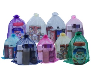 En gros promotionnel grand personnalisé <span class=keywords><strong>clair</strong></span> fête de mariage bonbons bijoux paquet emballage cadeau faveur cordon transparent Organza sacs - Product Image 6