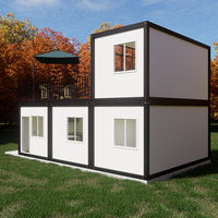 Maison en conteneur de 20 pieds/40 pieds en vente chaude-Maison résidentielle préfabriquée à plat de haute qualité bon marché