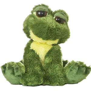 Милые мягкие игрушки-лягушки с большими глазами, оптовая продажа, OEM-дизайн, милая зеленая лягушка, плюшевая игрушка