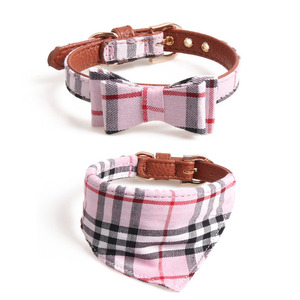 2025 gran oferta Collar de perro Bandanas nuevo diseñador de lujo al por mayor Collar para mascotas Correa pajarita Collar - Product Image 6