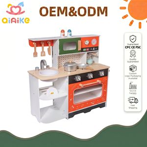 Ensemble de <span class=keywords><strong>cuisine</strong></span> en <span class=keywords><strong>bois</strong></span> multifonctionnel Montessori pour enfants, jeu de simulation de <span class=keywords><strong>cuisine</strong></span>, couleur orange, jouets éducatifs précoces - Product Image 1