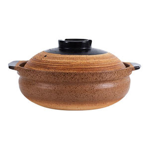 Cazuela de gres retro de diseño <span class=keywords><strong>vintage</strong></span>, olla de sopa de arroz de cerámica resistente a altas temperaturas que no se agrieta - Product Image 5