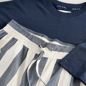 Conjunto de <span class=keywords><strong>Pijama</strong></span> de <span class=keywords><strong>Mujer</strong></span> de <span class=keywords><strong>Manga</strong></span> <span class=keywords><strong>Corta</strong></span> y Pantalones Largos, 52% Algodón, 48% Modal, Ropa para el Hogar - Product Image 6