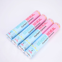Genre Indiquent la Partie Fournitures Rose Bleu Couleur Fumée Poudre Confettis Canon popper shooter Pour Bébé Douche Décoration