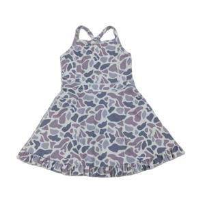 Robe de sport pour petites filles, style camouflage de chasse, pour le tennis et le yoga, avec short intégré, coupe trapèze, de la marque RTS University Football Team - Product Image 1