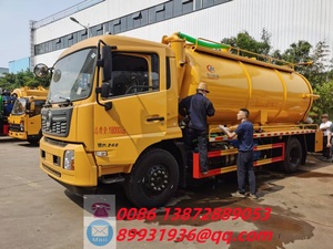 DongFeng Tianjin 12cbm Camión de succión de aguas residuales multifuncional 230HP Euro 6 con características de desobstrucción de tuberías y limpieza de suciedad - Product Image 4