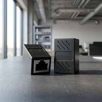 SAIBANGZI 2 pièces Adaptateur d'extension de câble Ethernet RJ45 Femelle-Femelle en ABS
